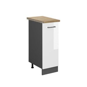 Vicco LÉKÁRNIČKOVÁ SKŘÍŇKA R-Line Bílá vysoký lesk 30 cm , PD Dub obraz