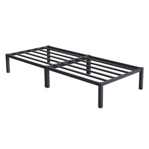 ML-DESIGN KOVOVÁ POSTEL 90x200 cm s lamelovým roštem, antracitová, na ocelovém rámu obraz