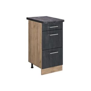 Vicco SPODNÍ SKŘÍŇKA KUCHYŇSKÉ LINKY R-Line Černý beton 40 cm PD Antracit obraz