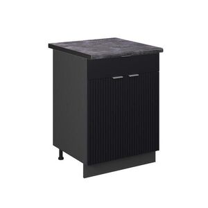 Vicco SPODNÍ SKŘÍŇKA KUCHYŇSKÉ LINKY Fame-Line Černý pruhovaný 60 cm se zásuvkou, PD Antracit obraz