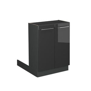 Vicco KUCHYŇSKÝ OSTROV Fame-Line Antracitový vysoký lesk 60 cm bez pracovní desky obraz
