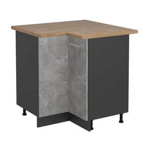Vicco ROHOVÁ SKŘÍŇKA R-Line Beton 75.6 cm , PD Dub obraz