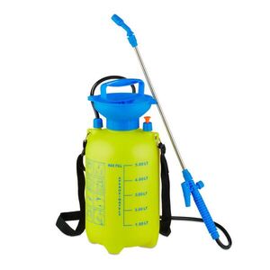 Relaxdays POSTŘIKOVAČ žlutá modrá s lancí 5 l obraz