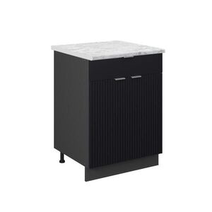 Vicco SPODNÍ SKŘÍŇKA KUCHYŇSKÉ LINKY Fame-Line Černý pruhovaný 60 cm se zásuvkou, PD Mramor obraz