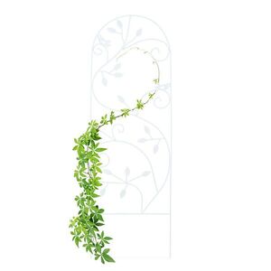 Relaxdays MŘÍŽ Bílá železo motiv ptáčka 120x40 cm obraz