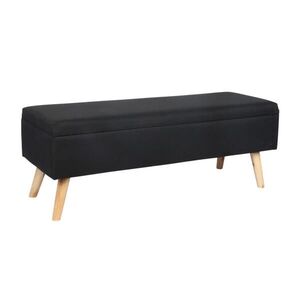 Relaxdays LAVICE Černá s úložným prostorem 110 cm obraz