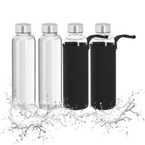 Relaxdays LÁHEV Transparentní 4-ks-set 500 ml obraz