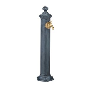 Relaxdays SLOUPEK Šedý Zlatý antik kov 84 cm obraz