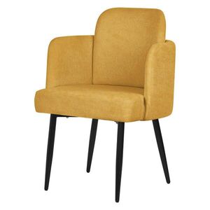 ML-DESIGN JÍDELNÍ ŽIDLE v barvě hořčice s látkovým potahem obraz