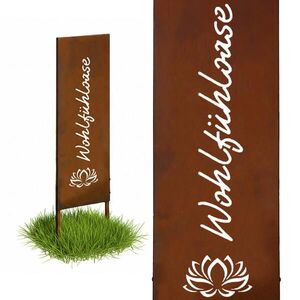 Relaxdays ZÁPICH Rezavě hnědý tabulka 115 cm obraz
