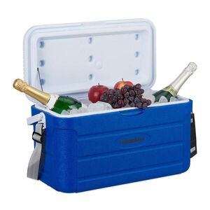 Relaxdays BOX Modrá bílá 20 l ramenní popruh plast obraz
