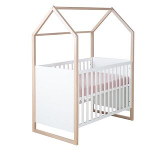 Roba 2-V-1 DĚTSKÁ POSTÝLKA A PŘISTAVNÁ POSTÝLKA Cabane 60 x 120 cm obraz