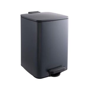 Relaxdays KOŠ Tmavě šedý odpadkový s pedálem Softclose 12 l obraz