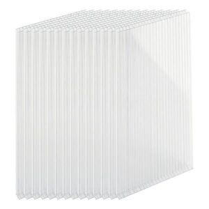 Relaxdays DESKY transparentní polykarbonát dutinkové 14ks-sada 4 mm obraz