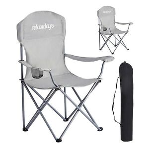 Relaxdays ŽIDLE Šedá 2dílná sada skládací obraz