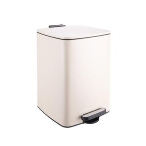 Relaxdays KOŠ Béžový matný kov 20 l Softclose obraz