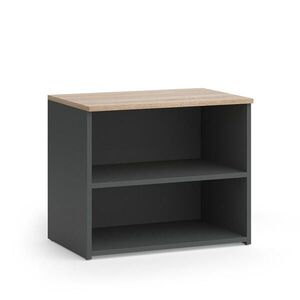 Vicco NÍZKÝ NÁBYTEK POD TELEVIZI Wido Anthracite/Sonoma 60 x 50 cm se 2 přihrádkami obraz