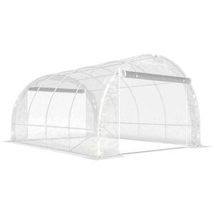 Outsunny SKLENÍK cca 4 x 3 x 2 m Fóliový skleník s širokými dveřmi na zip obraz