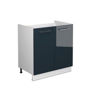 Vicco SKŘÍŇKA POD DŘEZ Fame-Line Tmavě modrá s vysokým leskem 80 cm bez pracovní desky obraz