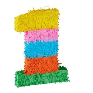 Relaxdays PIÑATA Barevná číslice papír 50, 5 cm obraz