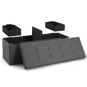 Blumtal SEDACÍ LAVICE 110/38/38 cm + 2 boxy navíc, anthracit obraz