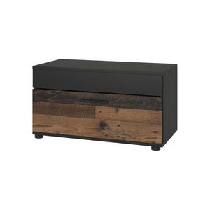 Vicco SKŘÍŇKA DO OBÝVACÍHO POKOJE Berno Černá/starý styl 70.8 x 38.9 cm s výklopnými dveřmi obraz