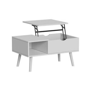 Vicco KONFERENČNÍ STŮL Stora Bílá 76 x 45 cm s funkcí výtahu obraz