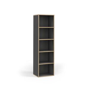 Vicco KNIHOVNA Tetrix Antracit 40 x 140 cm s 5 přihrádkami obraz