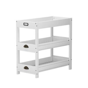 Vicco SKLADOVACÍ REGÁLY Legum Bílá 33 x 66 cm se 3 policemi obraz
