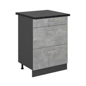 Vicco SPODNÍ SKŘÍŇKA KUCHYŇSKÉ LINKY R-Line Beton 60 cm se zásuvkami, PD Antracit obraz