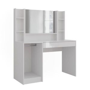 Vicco TOALETNÍ STOLEK Sherry Bílá/bílý vysoký lesk 119.8 cm 4 díly obraz