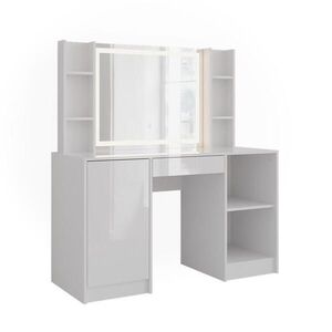 Vicco TOALETNÍ STOLEK Sherry Bílá/bílý vysoký lesk 128.2 cm 4 díly obraz