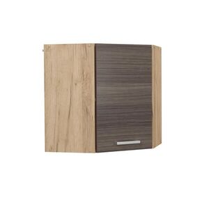 Vicco ROHOVÝ VĚŠÁK NA STĚNU R-Line Ušlechtilá šedá 57 cm obraz