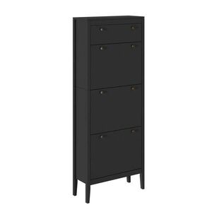 Vicco SKŘÍŇ NA BOTY Aron Černá 60 x 153 cm , 3 přihrádky obraz