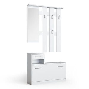 Vicco VĚŠÁK NA KABÁTY Billy Bílá 100 x 111.6 cm obraz