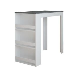 Vicco BAROVÝ STŮL Repose Bílá/antracitová 57 x 117 cm obraz