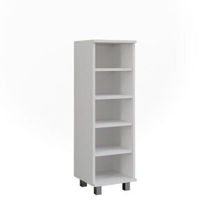 Vicco MIDI SKŘÍŇKA Ilias Bílá 30.2 x 95 cm s 5 otevřenými přihrádkami obraz