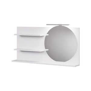 Vicco ZRCADLOVÁ POLICE Avena Bílá 100 x 50 cm se 3 otevřenými přihrádkami obraz
