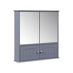 Vicco KOUPELNOVÁ ZRCADLOVÁ SKŘÍŇKA Bianco Šedá 56 x 58 cm obraz