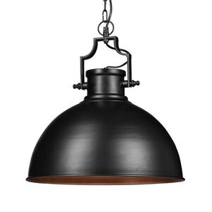 Relaxdays LAMPA Černá závěsná železo E27 industriální obraz