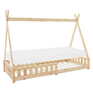 ML-DESIGN DĚTSKÁ POSTEL Tipi s matrací 90x200 cm přírodní obraz