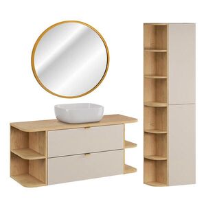 Petits-meubles KOUPELNOVÝ NÁBYTEK 120.4cm Azel 2er-Set Kašmír obraz