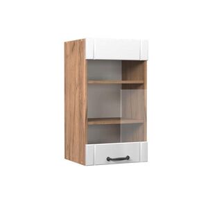 Vicco SKLENĚNÁ KUCHYŇSKÁ SKŘÍŇKA Fame-Line Bílý venkovský dům 40 cm obraz