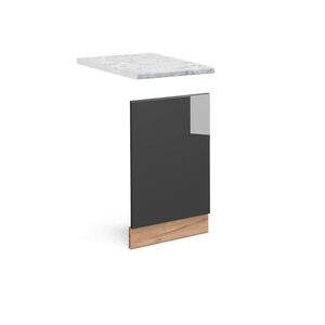 Vicco PŘEDNÍ PANEL Fame-Line Antracitový vysoký lesk 45 cm , PD Mramor obraz