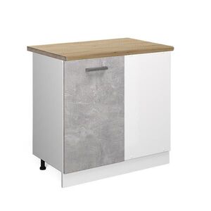 Vicco ROHOVÁ SKŘÍŇKA R-Line Beton 86 cm , PD Dub obraz