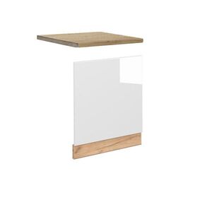 Vicco PŘEDNÍ PANEL Fame-Line Bílá vysoký lesk 60 cm , PD Dub obraz
