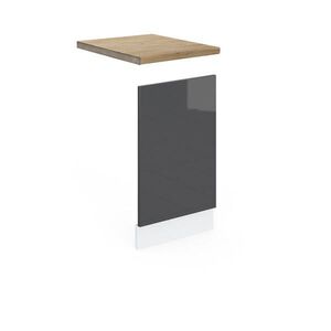 Vicco PŘEDNÍ PANEL R-Line Antracitový vysoký lesk 45 cm , PD Dub obraz