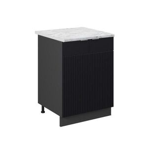 Vicco SPODNÍ SKŘÍŇKA KUCHYŇSKÉ LINKY Fame-Line Černý pruhovaný 60 cm , PD Mramor obraz