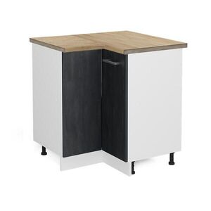Vicco ROHOVÁ SKŘÍŇKA R-Line Černý beton 75.6 cm PD Dub obraz