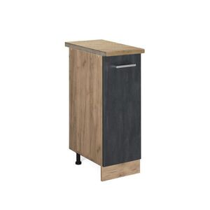 Vicco LÉKÁRNIČKOVÁ SKŘÍŇKA R-Line Černý beton 30 cm PD Dub obraz